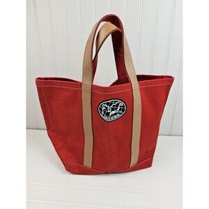 Junko Shimada Leather Strap Canvas Tote Shoulder Handbag Purse